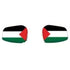 Palestine flag side mirror covers with red, white, black, and green colors for car decoration